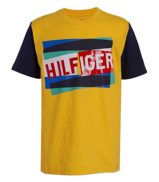 Tommy Hilfiger Yellow Colored Pastel Hilfiger Tee